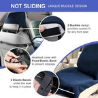 Waterproof Seat Cover Towel, 2PCS Premium Sweat Carseat Protector, Perfect for Universal Anti-Slip Car Truck SUV Seat, Great for Surfing Yoga Gym Workout, Navy Blue