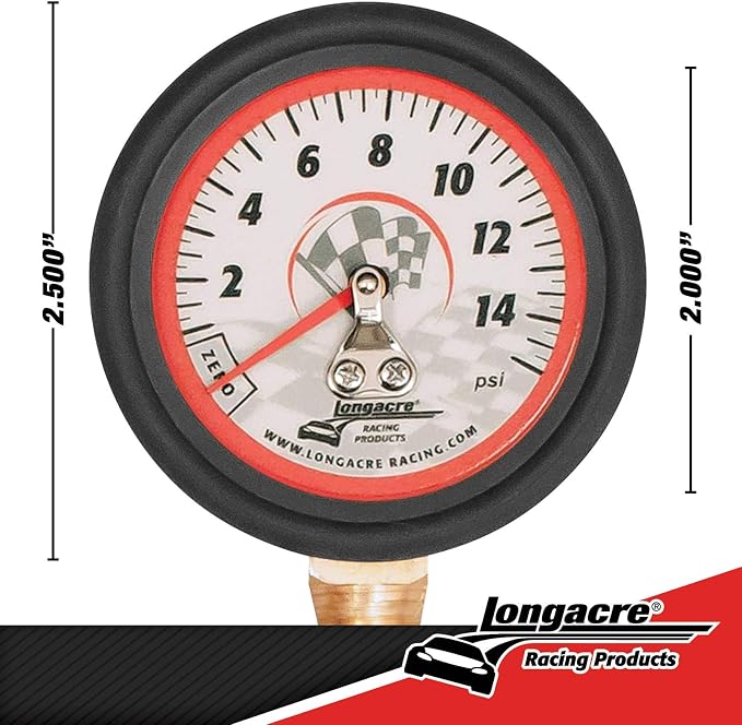 52-52034 0-15 PSI Tire Pressure Gauge, 2 Inch