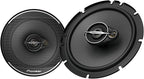 A-Series Standard TS-A1671F 6.5” 3-Way Speakers (Pair) – 320W Max, Balanced Sound + Smooth Treble, Enhanced Bass, Ideal Factory Upgrade, Installation Adaptors Included