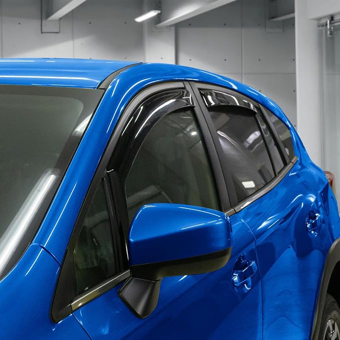 Goodyear Shatterproof in-Channel Window Deflectors for Subaru Impreza 2017-2023 Hatchback, Rain Guards, Window Visors for Cars, Vent Deflector, Car Accessories, 4 pcs - GY007859