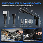 Detailing Car Cleaning Gun Interior Dryer Air Blow Gun, High Pressure Blower Gun, Car Detailing Tools for Quickly Blowing Out Dirt and DustWorking with Air