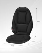 Vibration Back Massager with Heat, Heated Massage Chair Pad, Massage Seat Cushion, Chair Massager pad, seat Warmer 5 Vibrating Modes & 2 Heat Levels, Ideal Gifts for Men Women