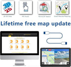 GPS Navigation for Car Truck Drivers 7 inch Navigation Systems for Car with Voice Guidance and Speed Camera Warning 2D&3D map Americas Maps Free Lifetime Map