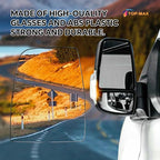 Driver Left Side Upper Rearview Convex Heated Mirror Glass With Rear Holder fit Ford Transit 150 250 350 from 2015 to 2023