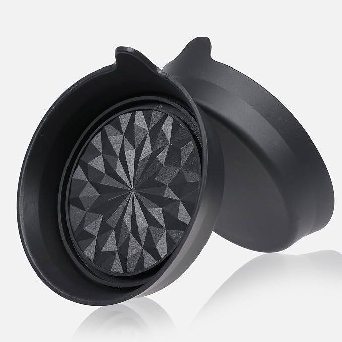 Car Cup Coaster Universal Automotive Waterproof Non-Slip Cup Holders Sift-Proof Spill Holder Car Interior Accessories 4 Pack Black Flower