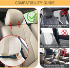 2 Pack PU Leather Kick Mat Back Seat Protector With 3 Storage Pockets, Universal Car Seat Back Organizer For Kids Pets, Waterproof Backseat Protector For Most Car (Black)
