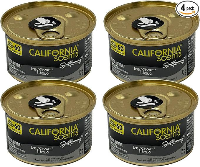 California Scents Air Freshener 4-Pack (ICE)