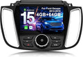 4G+64G Car Radio for Ford Escape 2013-2019: CarPlay Android Auto | Upgrade Android 15 9" Touchscreen, BT 5.4, WiFi 6, GPS, FM, RDS, EQ, SWC, 1080P Backup Camera