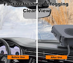 Portable Car Heaters for Vehicle,12V Car Heater that Plugs into Cigarette Lighter,360° Rotatable Windshield Defroster 200W Fast Heating in 60s Portable Heater for Car,RV,SUV