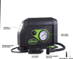 40050 Tire Inflator, Portable Car Air Compressor, with Analog 100 psi Dial Gauge, Long Hose and LED Light, 12V, 8 min Inflation