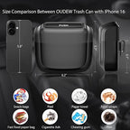Car Trash Can with Lid，Built-in Storage Garbage Bag，Leakproof Vehicle Trash，Car Accessories for Interior,Mini Garbage Bin for Automotive, Home, Office, Kitchen, Bedroom，with 30pcs Trash Bags