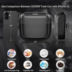 2 Packs Car Trash Can with Lid，Built-in Storage Garbage Bag，Leakproof Vehicle Trash，Car Accessories for Interior,Mini Garbage Bin for Automotive, Office, Kitchen,Bedroom，with 60pcs Trash Bags