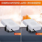 2 Pcs 12v 150w Portable Car Heater Defroster Windshield with Cigarette Lighter 360° Rotary Base 2 in 1 Heater and Cooling Fan Auto Defogger for Cars(White)