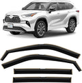 in-Channel Incredibly Durable Rain Guards for Toyota Highlander 2020-2026, Original Window Deflectors, Vent Window Visors, Vent Deflector, 4 pcs. - 620143