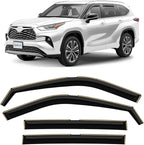in-Channel Incredibly Durable Rain Guards for Toyota Highlander 2020-2026, Original Window Deflectors, Vent Window Visors, Vent Deflector, 4 pcs. - 620143
