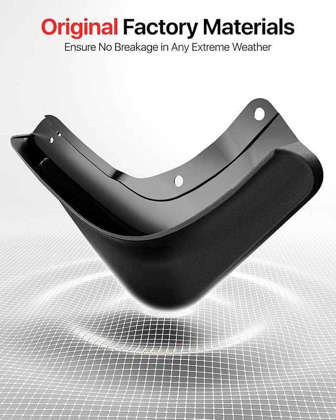 2026 Tesla Model X Accessories - Mud Flaps [Protect Paint, No Drilling Required] All-Weather Splash Guard Body Kits for Model X 2022-2026, Black (Set of 4)