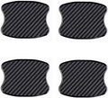 4Pcs Car Door Handle Protective Films,Universal 3D Carbon Fiber Car Door Handle Paint Protection Film for Grip Recesses(S)