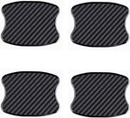 4Pcs Car Door Handle Protective Films,Universal 3D Carbon Fiber Car Door Handle Paint Protection Film for Grip Recesses(S)
