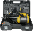 Dual Power Electric Car Jack w/ 4.0Ah Battery & 12V DC Backup, Compatible with Dewalt 20V MAX Battery, 1 Ton Cordless Jack, 5.5-15.7in Lifting Range, Heavy Duty Steel Jack for Emergency Tire Change
