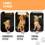 Beige XL Dog Car Hammock Back Seat Cover, Waterproof Backseat Cover Protector for Truck Bench Rear of Sedans or SUVs, Essential Pet Supplies Vacuum or Wipe Clean, Machine Washable
