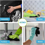 AIDEA Microfiber Cleaning Cloth Black 100PK, Microfiber Towels for Cars, Premium Car Cloths, Dusting Cloth Lint Free Cleaning Rags for SUVs, House, Kitchen, Window, Workshops,11.5"×11.5"