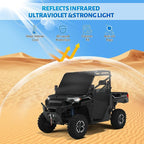 600D UTV Windshield Snow Cover Compatible with Polaris Ranger XP 1000 2017-2026 (Not RZR) & Can-Am Defender 2016-2026, Transport Windshield Protector for Ice and Snow