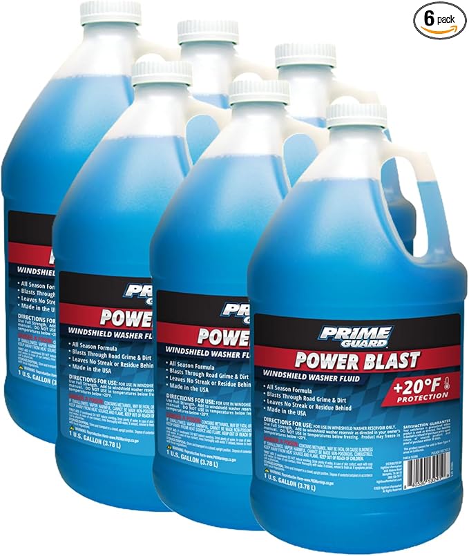 92306 Power Blast +20°F Windshield Washer Fluid - 1 Gallon (Pack of 6)