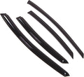 WD2-260 Dark Smoke 4 Pcs Set Window Visor (Outside Mount) Deflector Rain Guard Compatible with 2011-2014 Hyundai Sonata