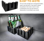 8PCS Multipurpose Cargo Organizer Blocks, Plastic Cargo Storage Organizer Blocks for Wool Carpet Trunk, Grocery Trunk Divider Cargo Containment System for Car SUV Van Trunk