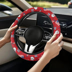 Car Steering Wheel Covers 14-15" inch for Most Car Sedans SUVs | Santa Claus American 250th Print, Women Men Car Interior Accessories Universal Fit Auto, Suvs, Truck