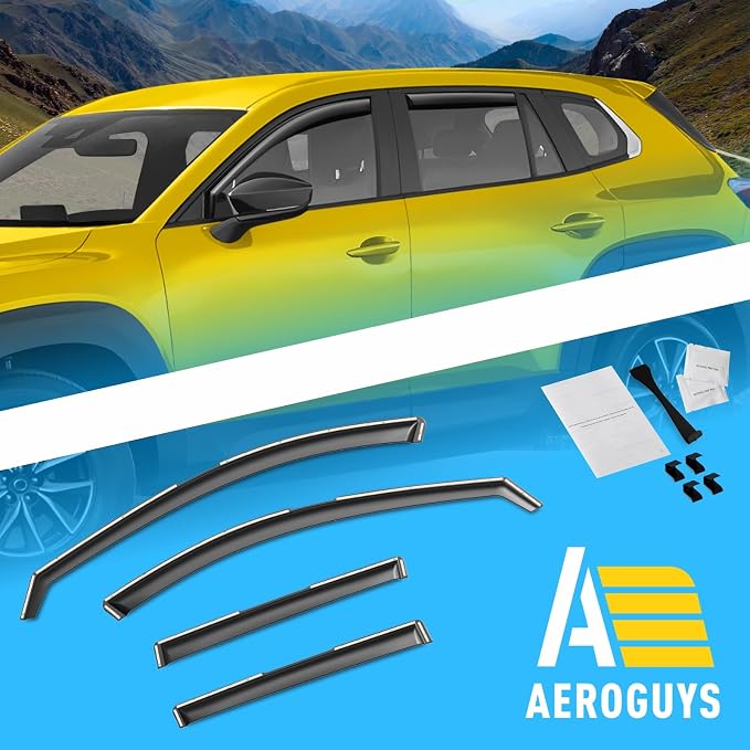 Extra Durable Window Deflectors in-Channel Window Visors Rain Guards Fit for Mazda CX-50 2023-2026, Sun Visors, Wind Vent for Shades, Exterior Car Accessories - 4pcs. AG0755