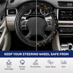 Guitarist Steering Wheel Cover, Non Slip Polyester Car Wheel Protector for Car SUV Truck, Universal 15 Inch
