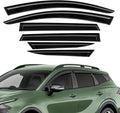 Rain Guards Compatible with Kia Sportage 2023 2024 2025 2026, Tape-On Side Window Deflector Durable Sun Wind Deflectors 2023-2026 Sportage Rain Guard Black 6 PCS