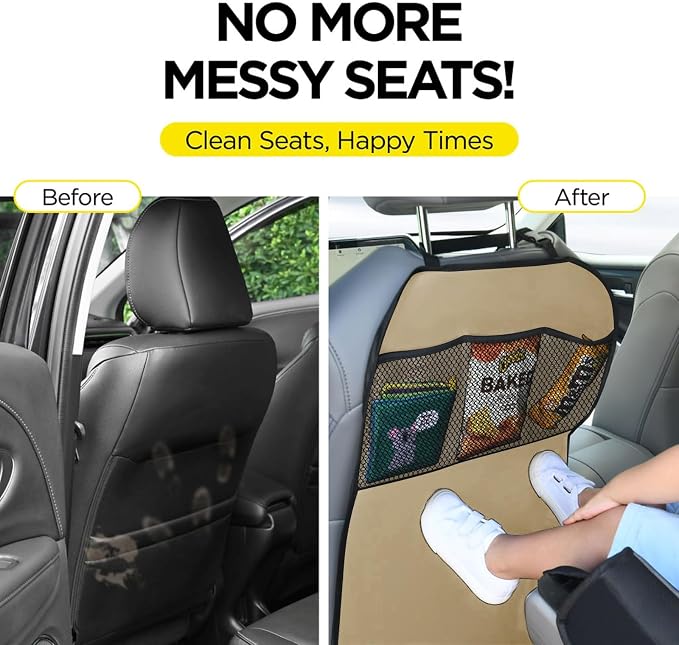 Back Seat Kick Mats (Beige)