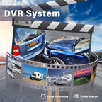 1080P Wired Backup Camera System Kit,9" HD DVR Monitor with IP69 Waterproof Reverse/Side View Camera for RV Truck/Semi Box Truck/Trailer A9