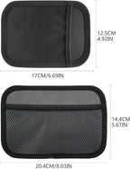 INNOLIFE Car Net Pocket Side Clutter Scattered Storage Phone Holder Strong Paste Organizer 8"x5.75"(1pcs L+1 pcs S)