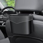Car Trash Can Mini Trash Bin Garbage Organizer with Plastic Trash Bag Automotive Small Garbage Bin for Home Office Auto Vehicle Car Door Front Back Seat Storage Accessories (hook trash can)
