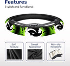Green Horror Sack Steering Wheel Cover, Non Slip Polyester Car Wheel Protector for Car SUV Truck, Universal 15 Inch
