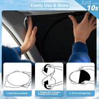 Custom Fit Infiniti QX60 Windshield Sunshade for Infiniti QX50 QX55 QX60 QX80 2026 2025-2018 Front Window Shades Cover for Windshield Sun Visor Protector 210T Reflector Blocks UV Ray Car Accessories