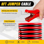 Car Emergency Kit with Jumper Cable, First Aid Kit Safety Assistance Tools for Travel Camping Outdoor Cars Truck SUV RV, Roadside Essentials with Flash Light