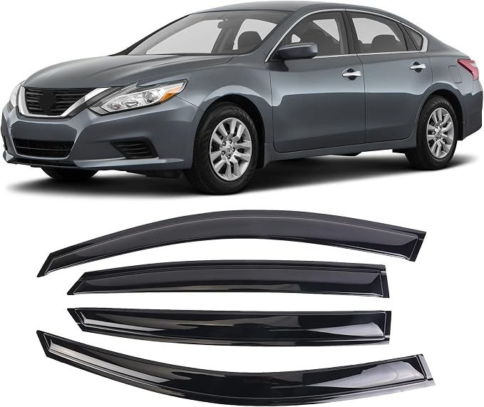 Window Visors Rain Guards Deflector 4 Piece Set for 2013-2018 Nissan Altima 94861