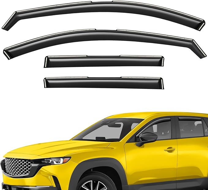 Extra Durable Window Deflectors in-Channel Window Visors Rain Guards Fit for Mazda CX-50 2023-2026, Sun Visors, Wind Vent for Shades, Exterior Car Accessories - 4pcs. AG0755