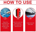 2pack Automotive Oil Film Cleaning Brush New Glass Coating for Windshield Glass Oil Film Remover, Strong Front Windshield Remover for Windshield Improves Clarity and Visibility