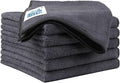 Grey Microfiber Cleaning Cloth 6 Pack, 12.5 x 12.5 inch Microfiber Towels for Cars, Ultra Absorbent Car Washing Cloth, Lint Free Streak Free Cleaning Rags for Car, Kitchen, and Window