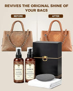 Leather Cleaner & Moisturizer Set for Coach, Cleaning and Maintenance Kit for Coach, Deep Nourishing & Stain Removal, Gentle Care, Suitable for Coach Handbags, Wallets and Other Luxury Brands