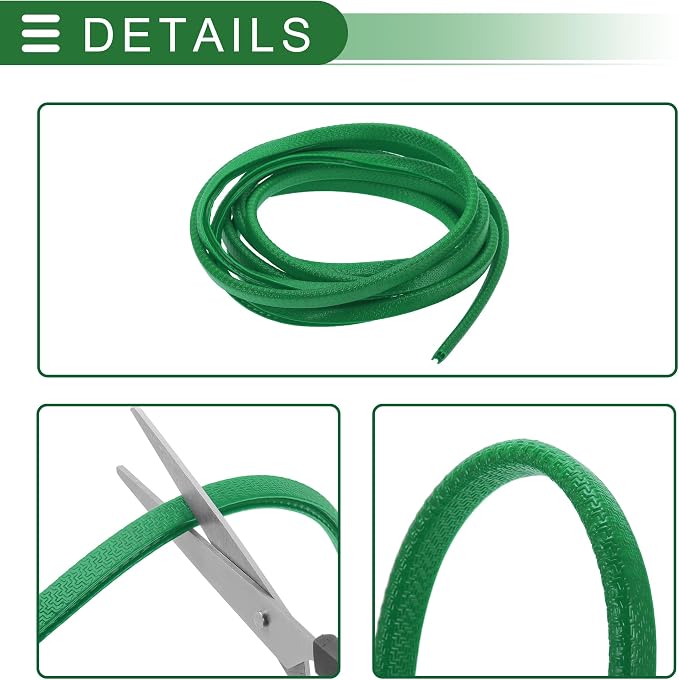 Universal Car Door Edge Protective Sealing Strip U-Type Door Scratch Protection Guard, 9.84ft 300cm, Anti-scratch Collision, PVC Iron, Green