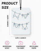Blue Coastal Car Air Freshener 4 Pcs Coconut Scented, Preppy Starfish Sailing Seashell Car Accessories Mirror Decor for Women, Cute Nautical Hanging Air Freshener for Cars Closet Drawer Books