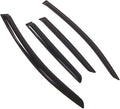 WD2-686 Dark Smoke 4 Pcs Set Window Visor (Outside Mount) Deflector Rain Guard Compatible with 2013-2015 Chevrolet Spark