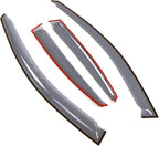 Car Window Rain Guard | Outside Mount Visors Auto Side Window Deflectors | Windows Visor Rain Shields Compatible with 2004-2008 Suzuki Forenza | 4 Pcs Set, LGWV2-397, Light Tinted