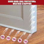 Rubber Edge Trim, Flexible Self-Adhesive U Shaped Peel and Stick Edge Banding, 2-1/2"(63.5mm) Big Size U Channel Edge Protector, Baby Proof Edge Guards for Woods, Plywood, Furniture, 20Ft, White